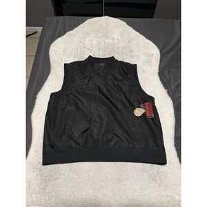 ACUITY Rain Windbreaker Vest XL Lined Golf‎ Tennis Pullover V-Neck Black